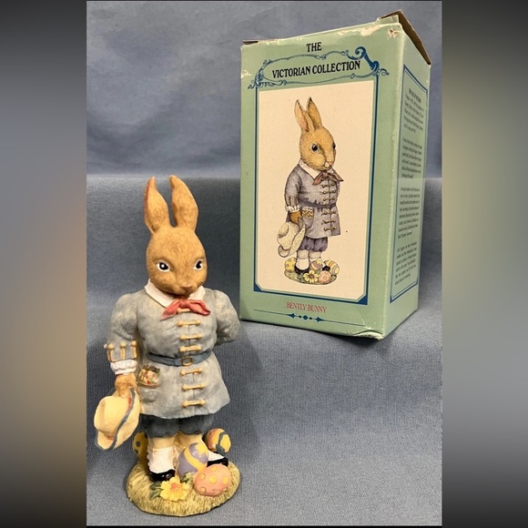 1994 The Victorian Collection Bentley Bunny Figurine with Box - Picture 1 of 3